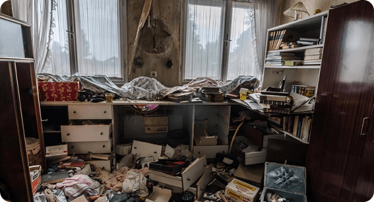 hoarder home cleanout